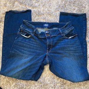 Old navy slim boot cut high rise jeans